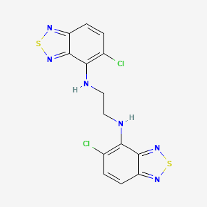molecular formula C14H10Cl2N6S2 B13841929 Tizanidine Dimer 