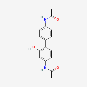 molecular formula C16H16N2O3 B13841947 2-Hydroxy-4',5-diacetamido-biphenyl 