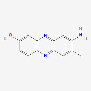 molecular formula C13H11N3O B1384195 8-Amino-7-methylphenazin-2-ol CAS No. 92-25-1