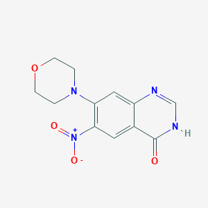 molecular formula C12H12N4O4 B1384198 7-morpholin-4-yl-6-nitroquinazolin-4(3H)-one CAS No. 66234-47-7