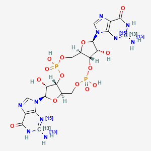 molecular formula C20H24N10O14P2 B13842008 Cyclic-di-GMP-13C2,15N4 