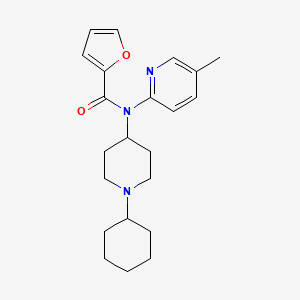 molecular formula C22H29N3O2 B13842016 N-(1-cyclohexylpiperidin-4-yl)-N-(5-methylpyridin-2-yl)furan-2-carboxamide 