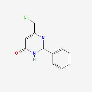 molecular formula C11H9ClN2O B1384203 6-(Chloromethyl)-2-phenylpyrimidin-4-ol CAS No. 35252-98-3