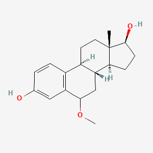 molecular formula C19H26O3 B13842036 6-Methoxyestra-1,3,5(10)-triene-3,17-diol 