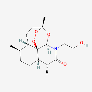 molecular formula C17H27NO5 B13842064 N-(2-Hydroxyethyl)-11-azaartemisinin 