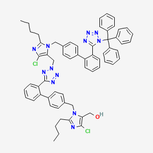 molecular formula C63H58Cl2N12O B13842069 N2-Losartanyl-losartan Trityl 