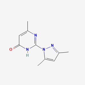 molecular formula C10H12N4O B1384209 Pyrimidinone 8 CAS No. 65004-42-4