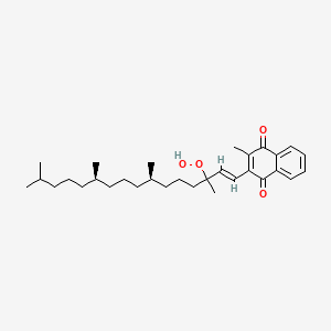 molecular formula C31H46O4 B13842099 Vitamin K1 Hydroperoxide 