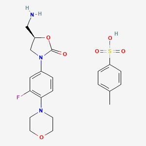 molecular formula C21H26FN3O6S B13842115 DeacetylLinezolidTosylateSalt 