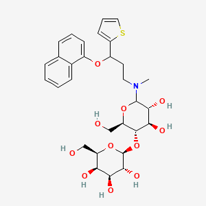 molecular formula C30H39NO11S B13842126 alpha,beta-Duloxetine Lactose Adduct 