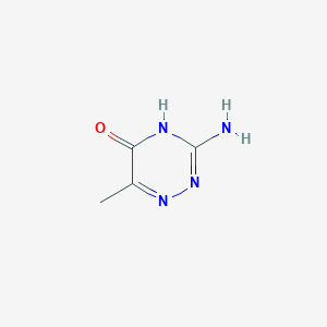 molecular formula C4H6N4O B1384215 3-amino-6-methyl-2H-1,2,4-triazin-5-one CAS No. 1004-04-2