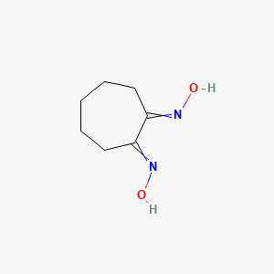 molecular formula C7H12N2O2 B1384219 1,2-Cycloheptanedione, dioxime CAS No. 530-97-2