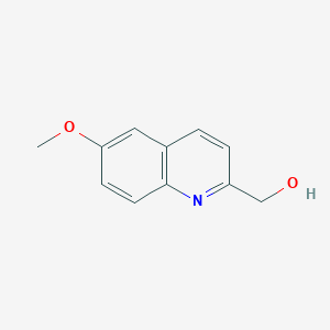 molecular formula C11H11NO2 B13842196 6-methoxy-2-Quinolinemethanol CAS No. 133772-26-6