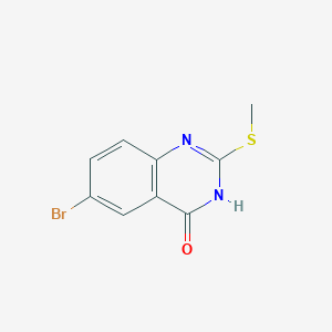 molecular formula C9H7BrN2OS B1384221 6-Bromo-2-(methylsulfanyl)-3,4-dihydroquinazolin-4-one CAS No. 174313-65-6