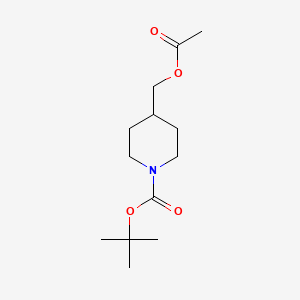 molecular formula C13H23NO4 B13842240 Tert-butyl 4-(acetoxymethyl)piperidine-1-carboxylate CAS No. 831169-50-7
