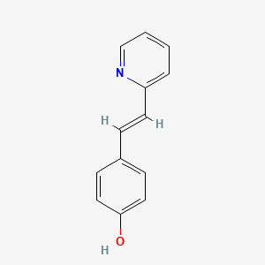 B1384228 4-[2-(2-Pyridinyl)vinyl]phenol CAS No. 77377-07-2
