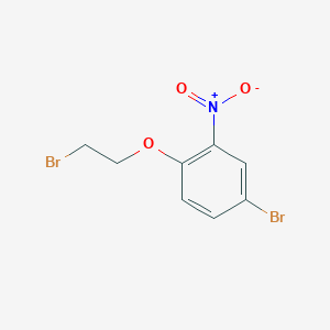 molecular formula C8H7Br2NO3 B13842281 4-Bromo-1-(2-bromoethoxy)-2-nitrobenzene 