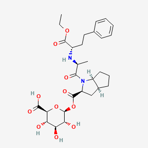 molecular formula C29H40N2O11 B13842314 Ramipril acyl-B-D-glucuronide 