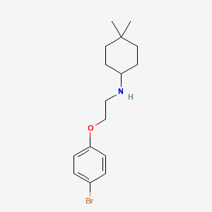 molecular formula C16H24BrNO B13842316 N-[2-(4-bromophenoxy)ethyl]-4,4-dimethylcyclohexan-1-amine 