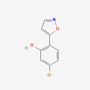 molecular formula C9H6BrNO2 B1384233 5-Bromo-2-(isoxazol-5-yl)phenol CAS No. 876149-58-5