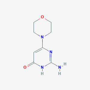 molecular formula C8H12N4O2 B1384234 2-氨基-6-吗啉-4-基嘧啶-4(3H)-酮 CAS No. 37409-97-5