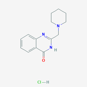 molecular formula C14H18ClN3O B1384237 2-(piperidin-1-ylmethyl)quinazolin-4(3H)-one hydrochloride CAS No. 3552-63-4