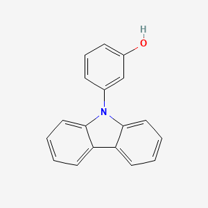 molecular formula C18H13NO B13842379 3-(9H-carbazol-9-yl)phenol 