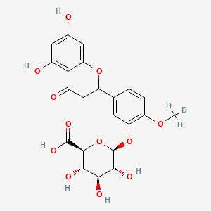 molecular formula C22H22O12 B13842387 rac-Hesperetin-d3 3'-O-beta-D-Glucuronide 