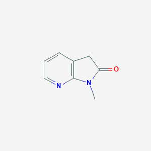 molecular formula C8H8N2O B138424 1-methyl-1H,2H,3H-pyrrolo[2,3-b]pyridin-2-one CAS No. 156136-84-4