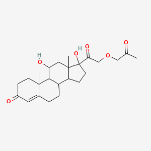 molecular formula C24H34O6 B13842401 (11Beta)-11,17-Dihydroxy-21-(2-oxopropoxy)pregn-4-ene-3,20-dione 