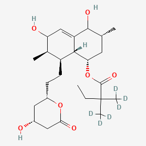 molecular formula C25H40O7 B13842422 3',5'-Dihydrodiol Simvastatin-d6 