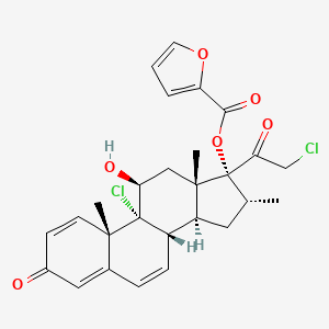 molecular formula C27H28Cl2O6 B13842444 6,7-Didehydro Mometasone Furoate 