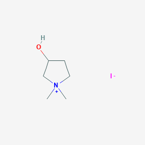 molecular formula C6H14INO B13842446 3-Hydroxy-1,1-dimethylpyrrolidin-1-ium Iodide 