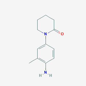 molecular formula C12H16N2O B13842479 1-(4-Amino-3-methylphenyl)piperidin-2-one 