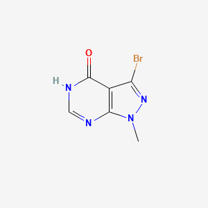 3-bromo-1-methyl-1H,4H,5H-pyrazolo[3,4-d]pyrimidin-4-one