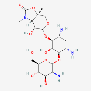 molecular formula C20H36N4O11 B13842499 4,6-Diamino-1,3a-dimethylhexahydro-2H-pyrano[4,3-d]oxazol-2-one 