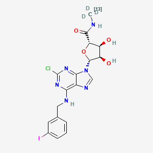 molecular formula C18H18ClIN6O4 B13842591 2-Cl-IB-MECA-13C,d3 
