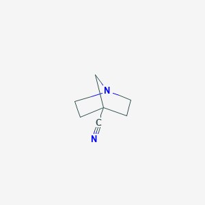 molecular formula C7H10N2 B138426 1-Azabicyclo[2.2.1]heptane-4-carbonitrile CAS No. 133366-28-6