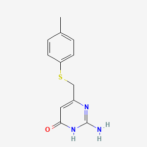2-Amino-6-{[(4-methylphenyl)thio]methyl}-pyrimidin-4-ol