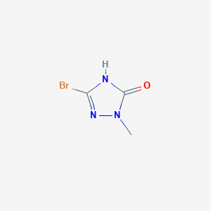 molecular formula C3H4BrN3O B1384261 3-bromo-1-methyl-1H-1,2,4-triazol-5-ol CAS No. 22354-79-6
