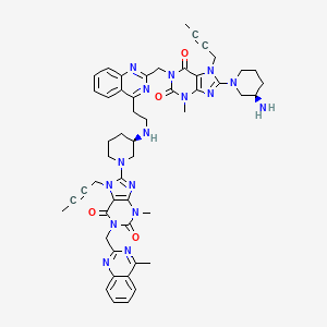 molecular formula C51H56N16O4 B13842627 Linagliptin Methyl Dimer 