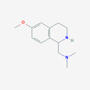 molecular formula C13H20N2O B13842628 1-(6-methoxy-1,2,3,4-tetrahydroisoquinolin-1-yl)-N,N-dimethylmethanamine 