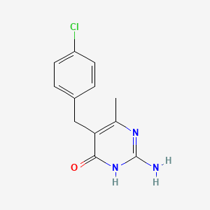 2-amino-5-(4-chlorobenzyl)-6-methylpyrimidin-4(3H)-one