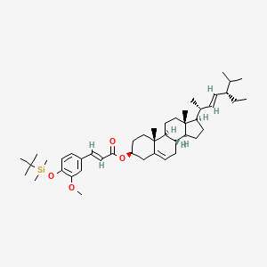 molecular formula C45H70O4Si B13842637 Stigmasteryl-O-tert-butyldimethylsilane Ferulate 