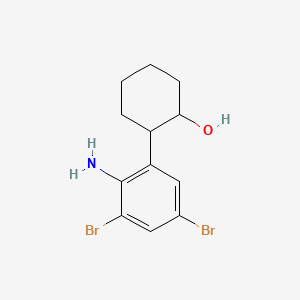molecular formula C12H15Br2NO B13842647 2-(2-Amino-3,5-dibromophenyl)cyclohexanol 