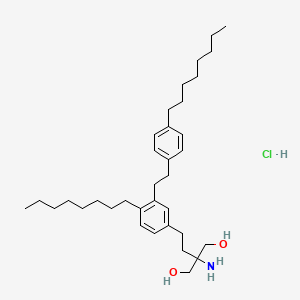 molecular formula C35H58ClNO2 B13842655 3-(4-Octylphenethyl)-fingolimod Hydrochloride 