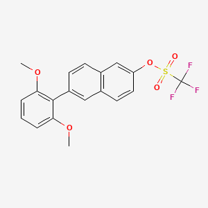 molecular formula C19H15F3O5S B13842667 6-(2,6-Dimethoxyphenyl)-2-naphthyl trifluoromethanesulfonate 