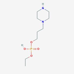 molecular formula C9H21N2O4P B13842670 Ethyl (3-(Piperazin-1-yl)propyl) Phosphate 
