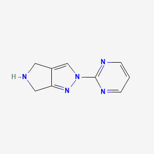 molecular formula C9H9N5 B13842695 2-pyrimidin-2-yl-5,6-dihydro-4H-pyrrolo[3,4-c]pyrazole 