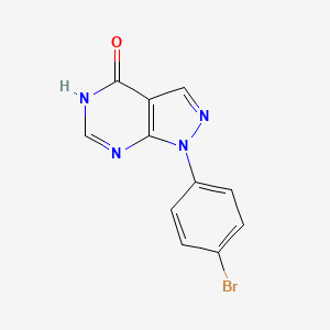 molecular formula C11H7BrN4O B1384270 1-(4-Bromophenyl)-1H-pyrazolo[3,4-d]pyrimidin-4(5H)-one CAS No. 864872-05-9